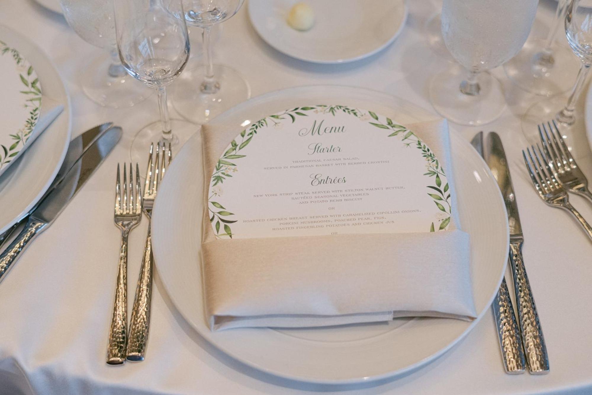 Intercontinental Boston By Ihg Ξενοδοχείο Εξωτερικό φωτογραφία Menu at a wedding
